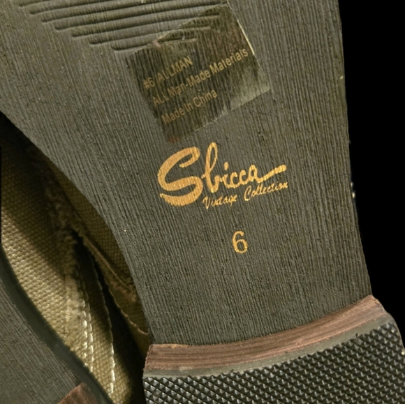 Sbicca Allman Vintage Collection Brown Two-Tone Lace-Up Ankle Boots - Picture 9 of 9